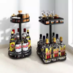 Kitchen Organizer Rack with Rotating Seasoning Container Box - Image 4